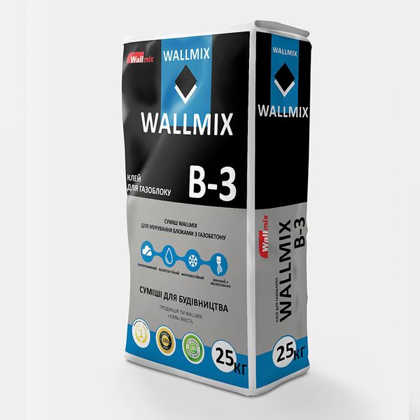 Клей для газоблока WALLMIX B-3 88452 фото