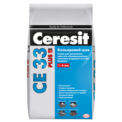 Ceresit (Церезіт) СЕ 33 PLUS 116 антрацит 2кг 8838 фото