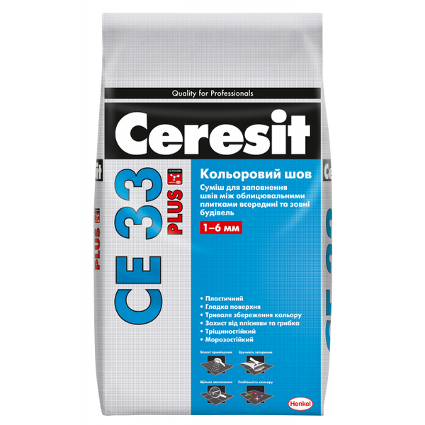 Ceresit (Церезит) СЕ 33 PLUS 116 антрацит 2кг 8838 фото