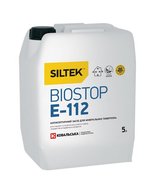 Siltek Е-112 Siltek Biostop антисептическое средство для минеральных поверхностей (5л) 9998 фото