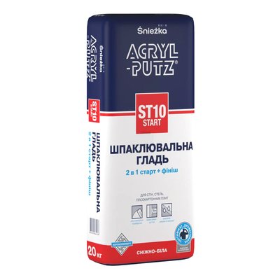 Шпаклевка Акрил-Путц ST-10 (ACRYL-PUTZ) старт+финиш 2в1 (20кг) 7273 фото