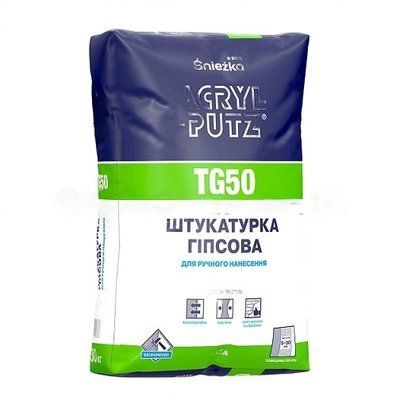 Штукатурка гіпсова Sniezka Acryl-Putz TG50 30 кг 9975 фото