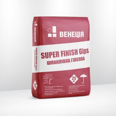 Шпаклівка гіпсова Венеція Super Finish фінішна 4042 фото